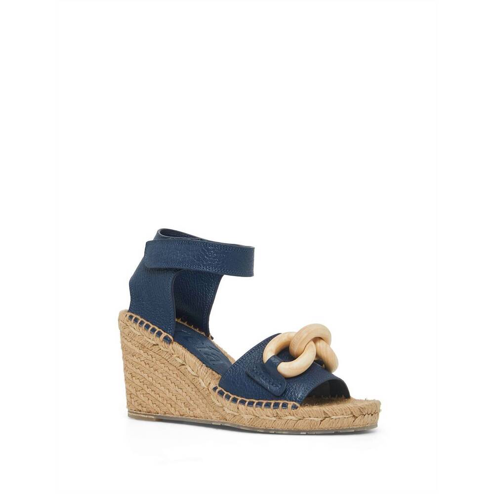 NEW PEDRO GARCIA women's obelia wedge in navy